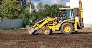 Выравнивание рельефа в Ухте в октябре