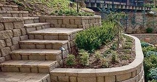 Установка подпорных стенок из блоков в Ухте от 3544 руб. - ТротуарнаяПлитка